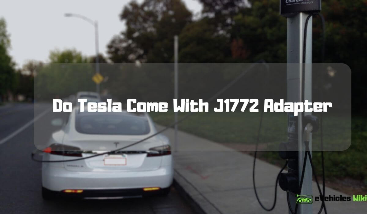 Tesla With J1772 Adapter