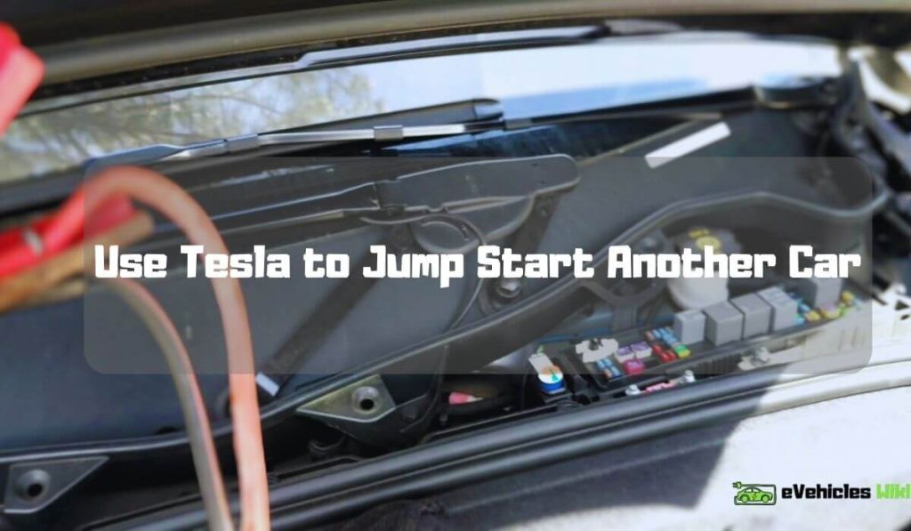 use tesla to jump start another car